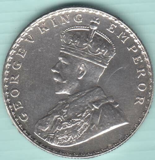 1912 British India King George V Rupee Unc Silver Coin