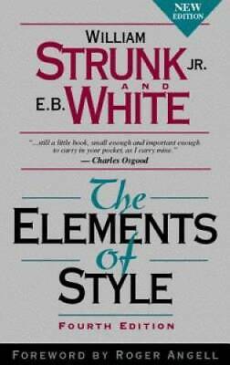 The Elements Of Style, Fourth Edition - Paperback - Very Good